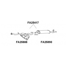 FA25417 VENEPORTE Глушитель выхлопных газов конечный