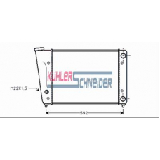 1310201 KUHLER SCHNEIDER Радиатор, охлаждение двигател