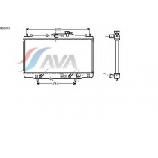 HD2071 AVA Радиатор, охлаждение двигателя