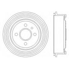 62402 PAGID Тормозной барабан