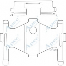 KIT1123 APEC Комплектующие, тормозные колодки