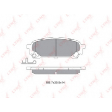 BD7113 LYNX Bd-7113 колодки тормозные задние subaru forester(sg) 2.0t-2.5 02] / impreza(gd/gg) 2.0 00]