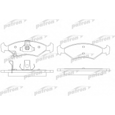 PBP1607 PATRON Комплект тормозных колодок, дисковый тормоз
