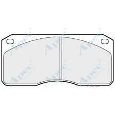 PAD563 APEC Комплект тормозных колодок, дисковый тормоз
