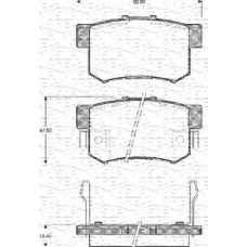 363702161121 MAGNETI MARELLI Комплект тормозных колодок, дисковый тормоз