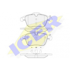 181885 ICER Комплект тормозных колодок, дисковый тормоз