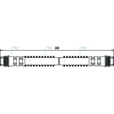 HOS3135 APEC Тормозной шланг