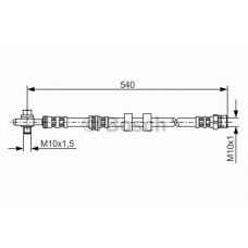 1 987 476 978 BOSCH Тормозной шланг