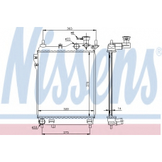 67093 NISSENS Радиатор, охлаждение двигателя