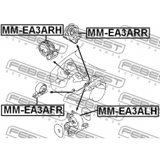 MM-EA3ARR FEBEST Подвеска, двигатель