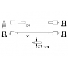 0 986 356 880 BOSCH Комплект проводов зажигания