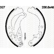 8100 24327 TRISCAN Комплект тормозных колодок
