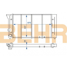 2110219 BEHR Radiator