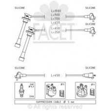 4.9859 FACET Ккомплект проводов зажигания