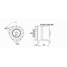 054022603010 MAGNETI MARELLI Генератор