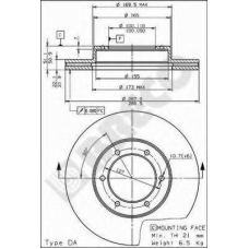 BS 8199 BRECO Тормозной диск