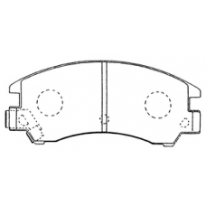 PN-7153 JNBK Колодки тормозные