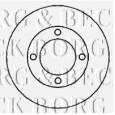 BBD4144 BORG & BECK Тормозной диск