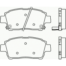 P 83 051 BREMBO Комплект тормозных колодок, дисковый тормоз