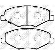 PN0503 NiBK Комплект тормозных колодок, дисковый тормоз