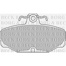 BBP1302 BORG & BECK Комплект тормозных колодок, дисковый тормоз