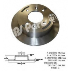 IBP-1K11 IPS Parts Тормозной диск