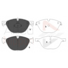 ADB06017 COMLINE Комплект тормозных колодок, дисковый тормоз