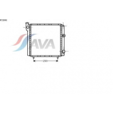 RT2040 AVA Радиатор, охлаждение двигателя