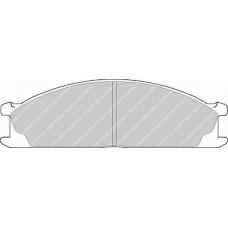 FDB641 FERODO Комплект тормозных колодок, дисковый тормоз