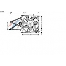 OL7509 AVA Вентилятор, охлаждение двигателя