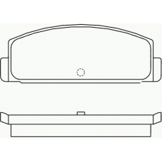 P 54 003 BREMBO Комплект тормозных колодок, дисковый тормоз
