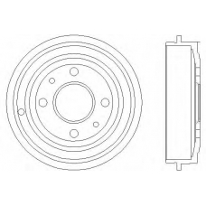 60905 PAGID Тормозной барабан