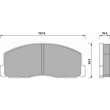 439381 ROULUNDS Disc-brake pad, front