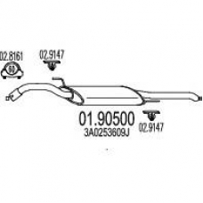 01.90500 MTS Глушитель выхлопных газов конечный