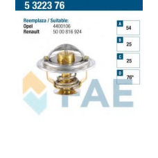 5322376 FAE Термостат, охлаждающая жидкость