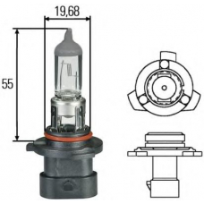 8GH 005 636-201 HELLA Лампа накаливания, основная фара