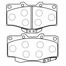 AKD-1387 ASVA Комплект тормозных колодок, дисковый тормоз