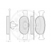10274 OPTIMAL Комплект тормозных колодок, дисковый тормоз