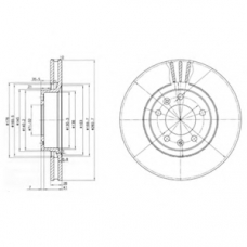 BG2688 DELPHI Тормозной диск