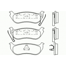 P 37 009 BREMBO Комплект тормозных колодок, дисковый тормоз