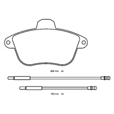 21507 170  1 4 T4136 TEXTAR Колодки тормозные