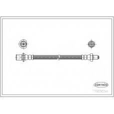 19030341 CORTECO Тормозной шланг