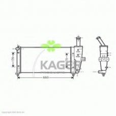 31-0424 KAGER Радиатор, охлаждение двигателя