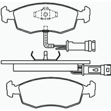 P 24 007 BREMBO Комплект тормозных колодок, дисковый тормоз