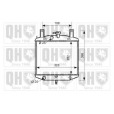 QER2559 QUINTON HAZELL Радиатор, охлаждение двигателя