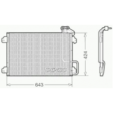 DCN23013 DENSO Конденсатор, кондиционер