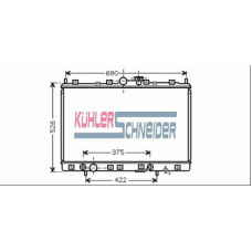 0500631 KUHLER SCHNEIDER Радиатор, охлаждение двигател