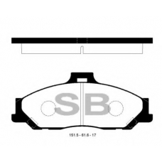 FBP1628 FI.BA Комплект тормозных колодок, дисковый тормоз