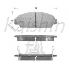 FK5077 KAISHIN Комплект тормозных колодок, дисковый тормоз
