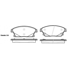 P15313.02 WOKING Комплект тормозных колодок, дисковый тормоз